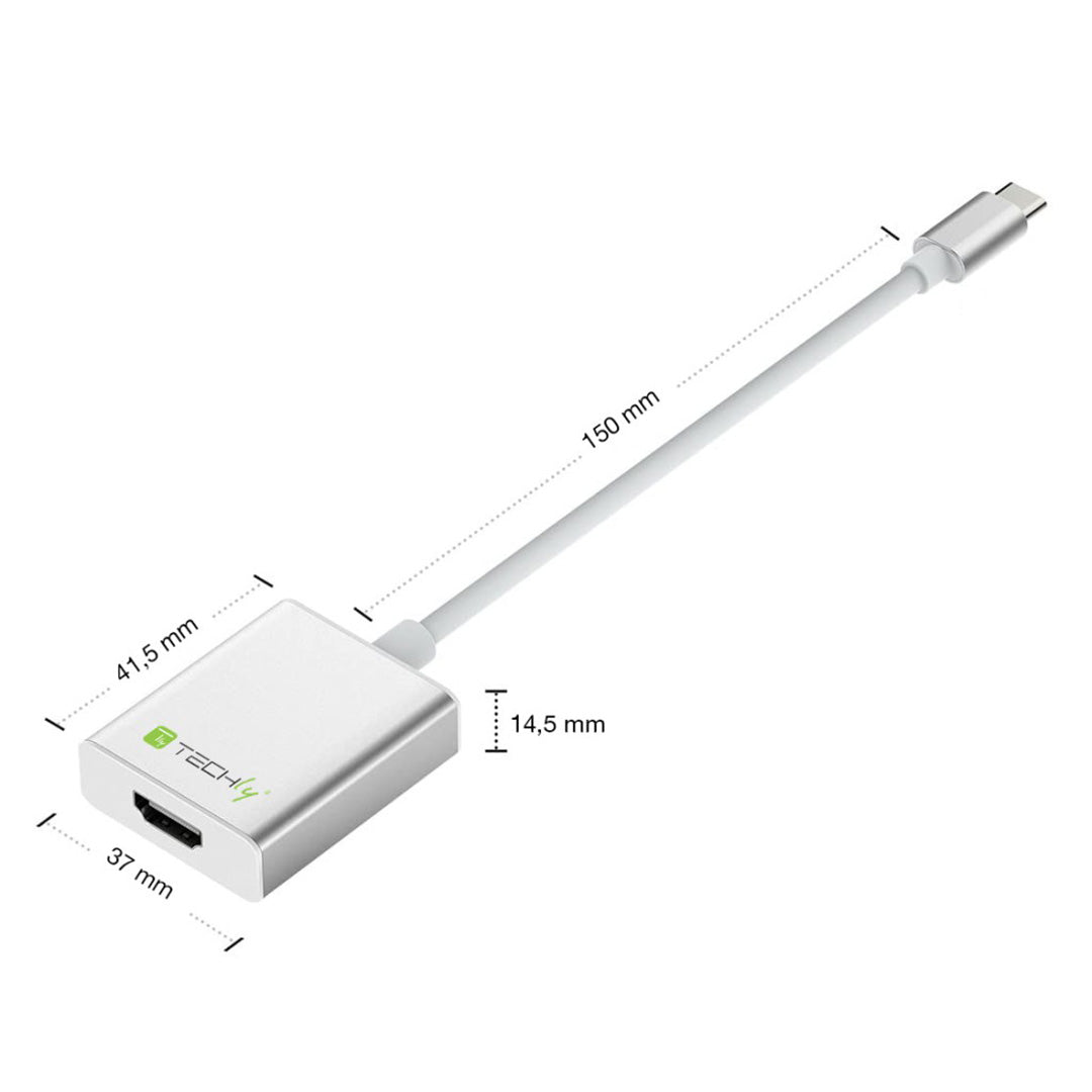 Techly USB-C - HDMI convertor