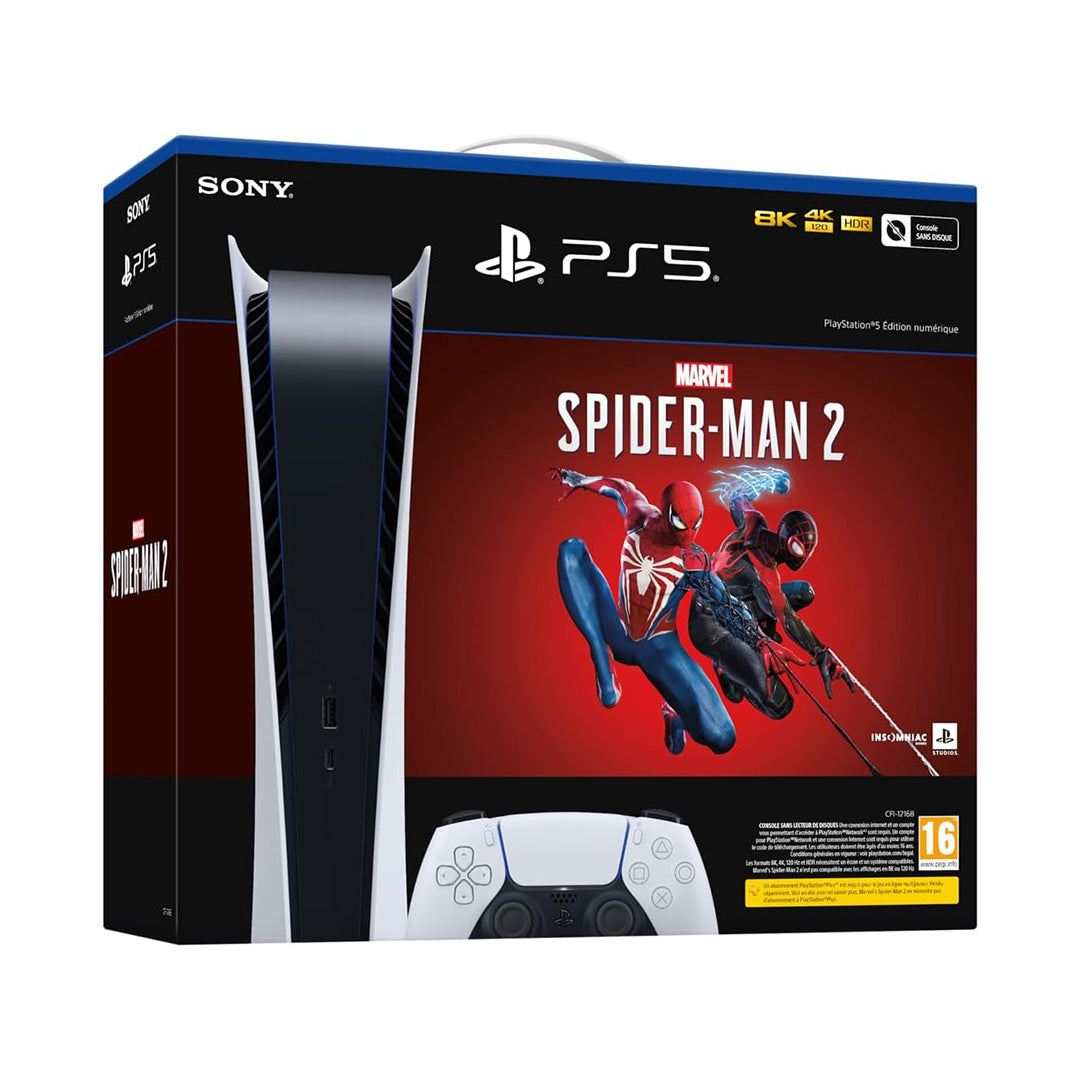 Sony Playstation 5 Digital Edition | Marvel's Spider-Man 2 | 825GB