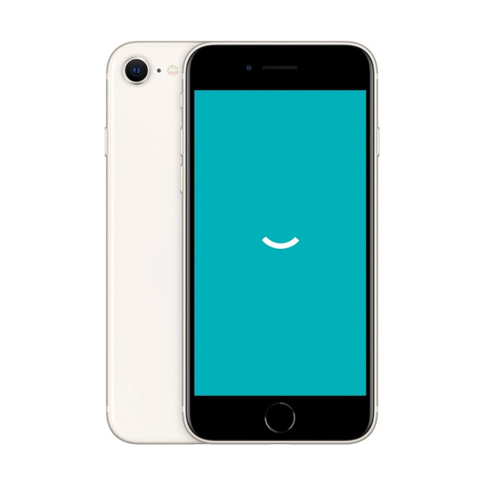 Refurbished iPhone SE 2022 128GB Wit Simlockvrij - Productfoto 1 - Back in Use