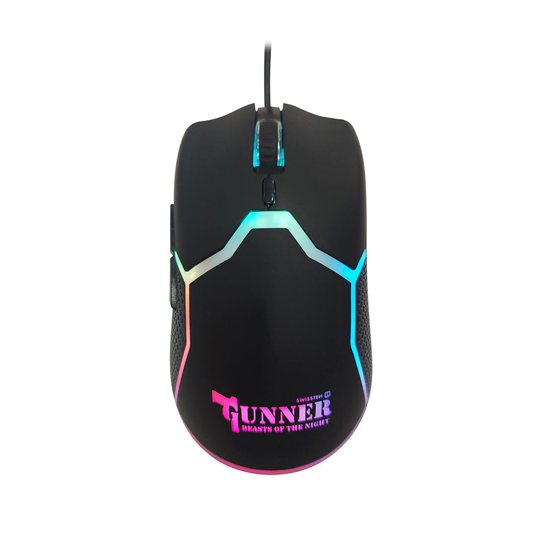 Swissten Gunner Gaming Mouse | Zwart