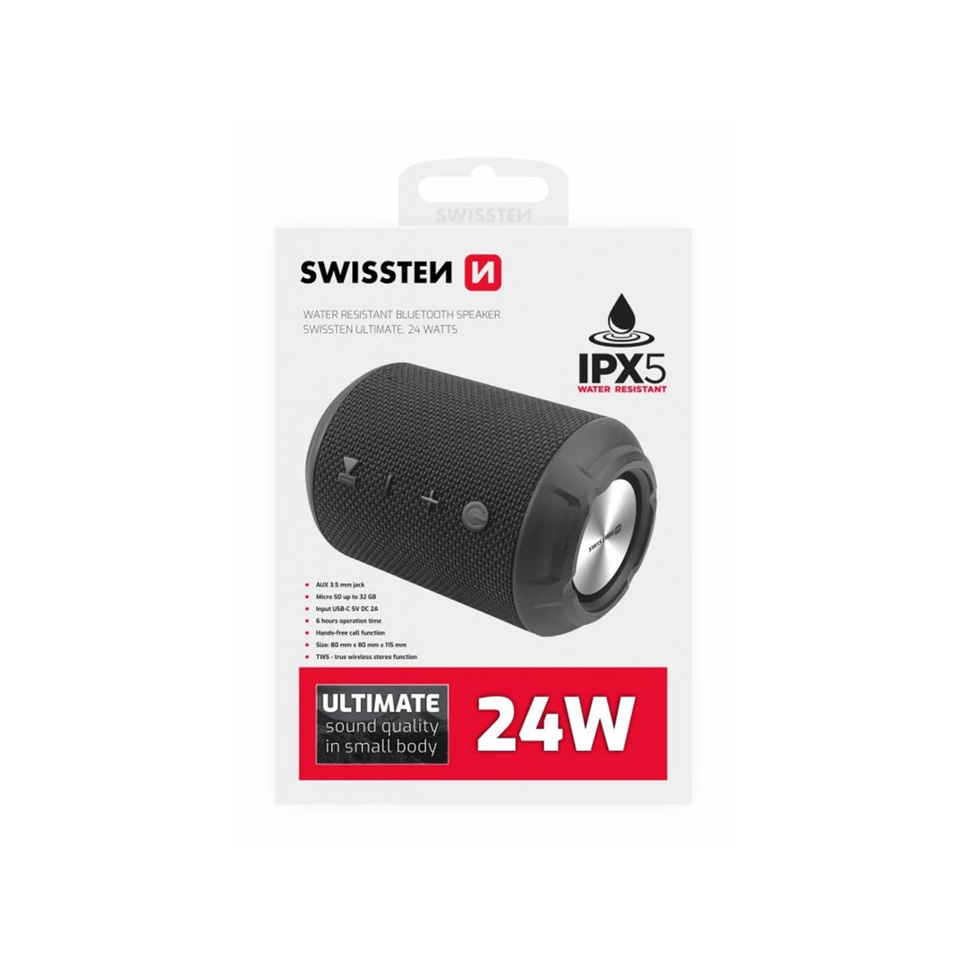 Swissten Ultimate Bluetooth Speaker | Zwart