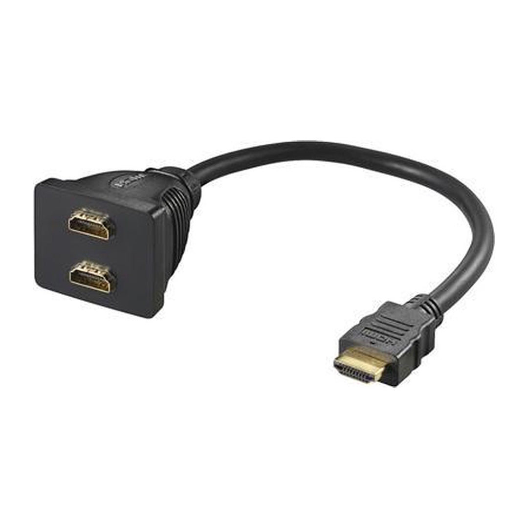 HDMI (M) - 2x HDMI (F) cable
