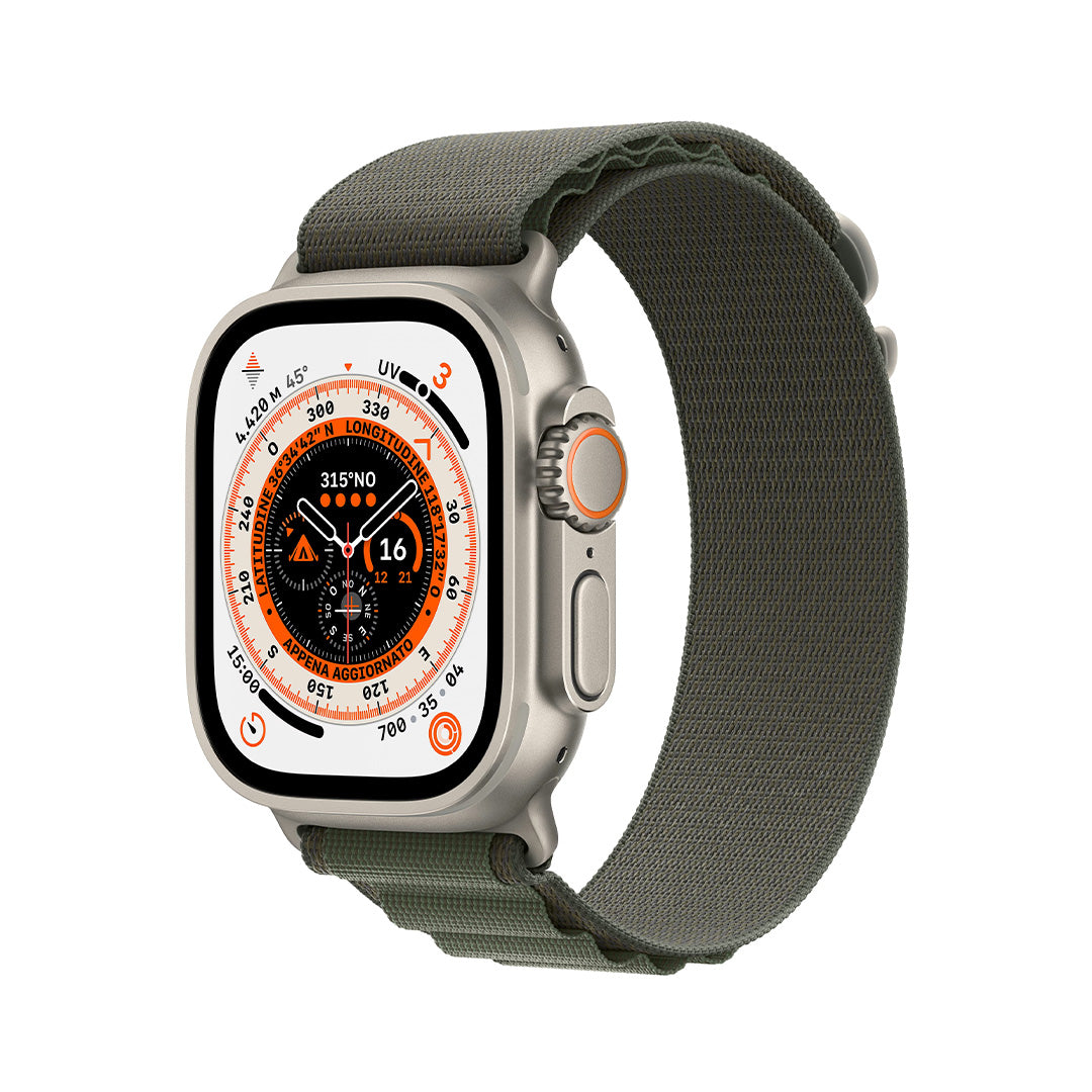 Apple Watch Ultra (2022) | 49mm | GPS + Cellular | Titanium | Alpine Green