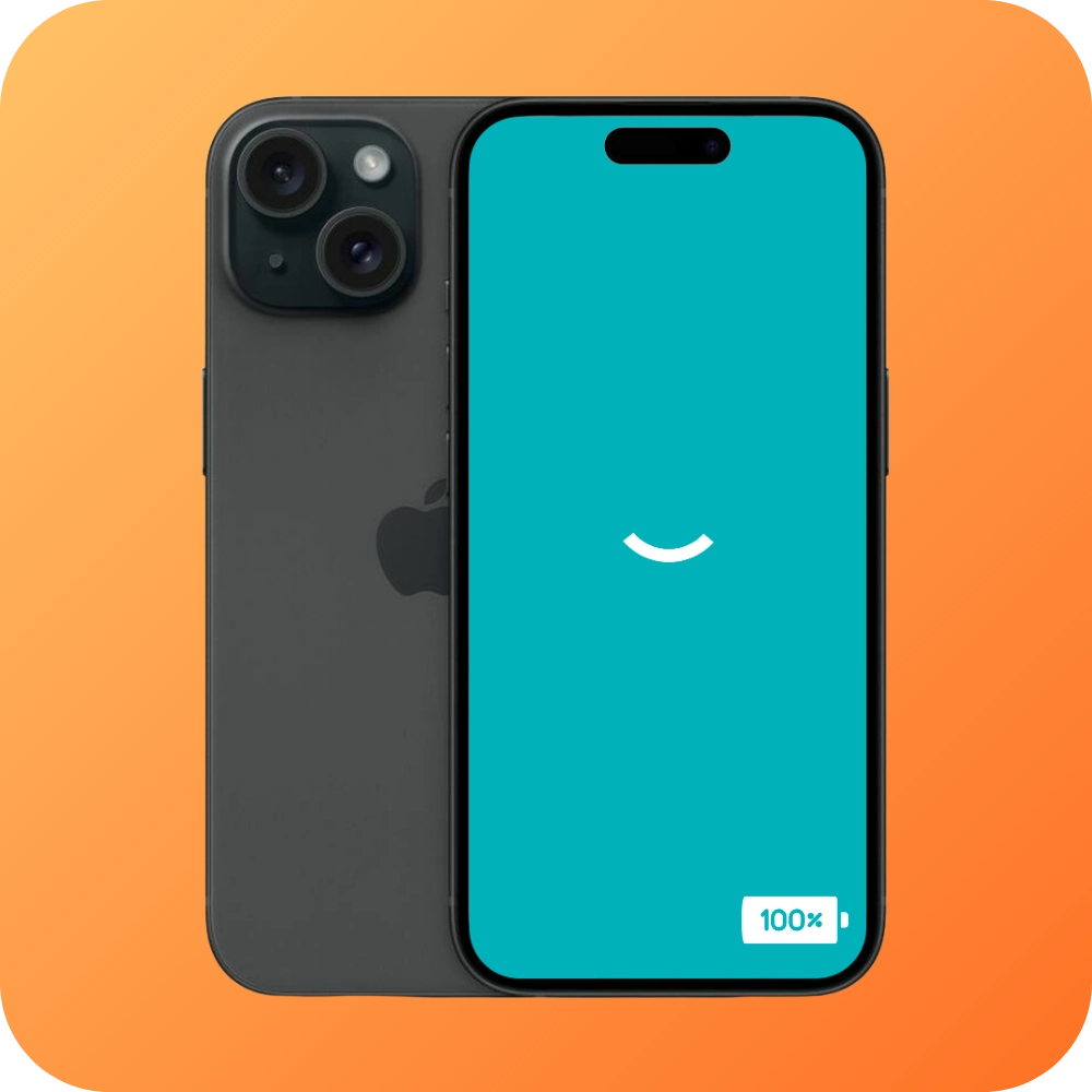 Refurbished iPhone 15 256GB Zwart Simlockvrij met Nieuwe batterij - Productfoto 1 - Autumn Deals - Back in Use